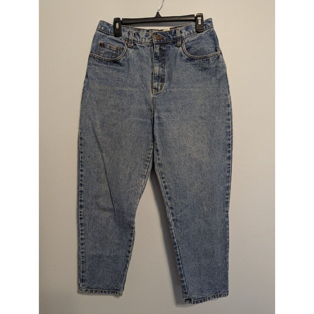 Vintage 90s Jeans Bill Blass High Rise Womens 12 High Waisted Tapered Cotton
